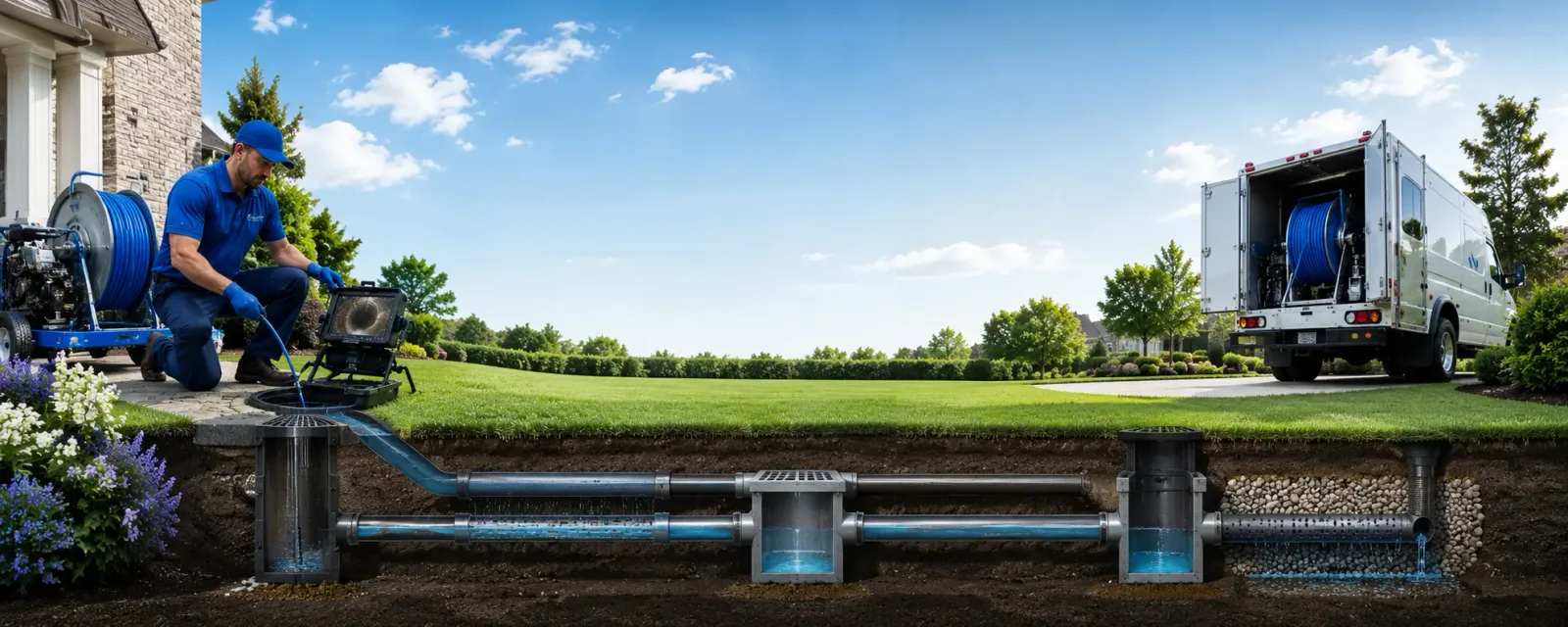 Outdoor drain cleaning information for Monterey, MA